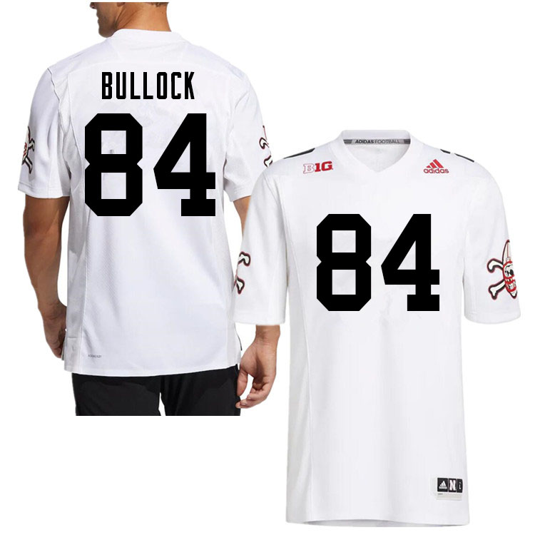 Men #84 Alex Bullock Nebraska Cornhuskers College Football Jerseys Sale-White Strategy